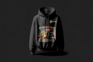 “Built To Last” Branded Hoodie Black