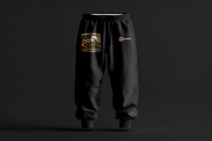 “Built to Endure” Branded Trousers Black