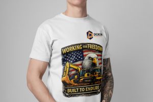 “Built to Endure” Branded T-Shirt White